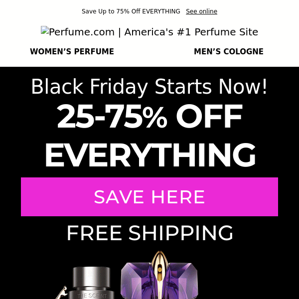 Versace  Black Friday Sale starts now, see details