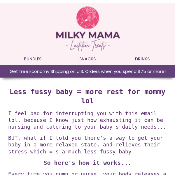 more milk = less fussy baby