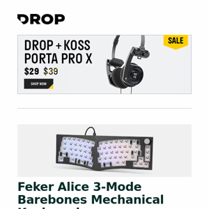 On Sale Now: Drop + Koss Porta Pro X Headphones