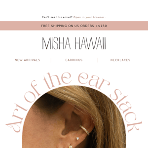 Recreate Misha's Signature Ear Stack