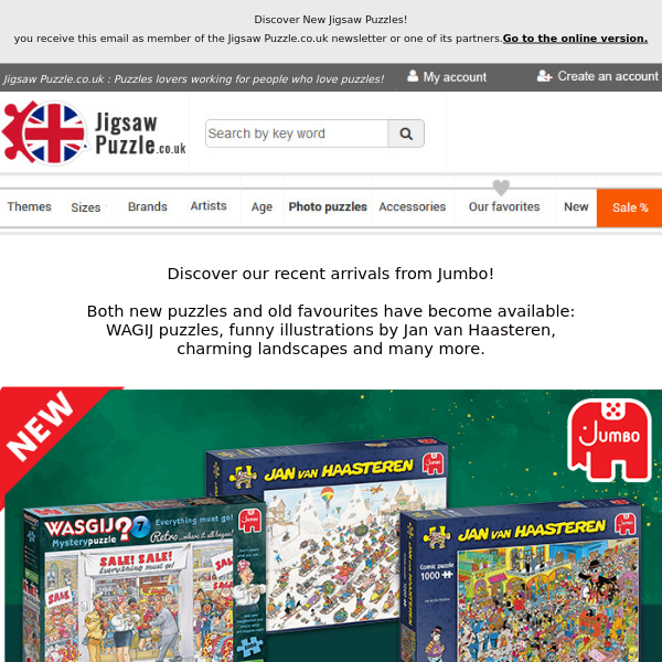 Discover New Jigsaw Puzzles!