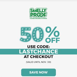 How does 50% off sound? 📣