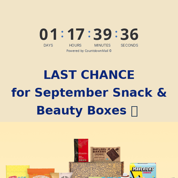 ⏰ LAST CHANCE for September Boxes! ⏰