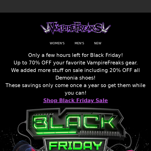 Black Friday ends soon, don't miss out!