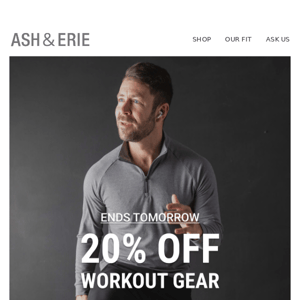 The Work Out Sale Ends Tomorrow