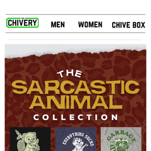 Just Dropped: Sarcastic Animal Collection Tees