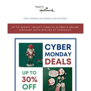 Cyber Monday Deals! 🚨🛍  Ends tonight, hurry!