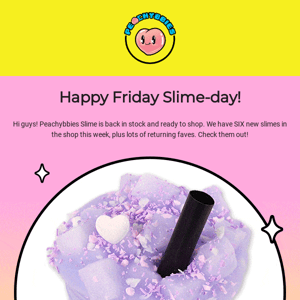 Hurry! New slimes available now!  💜  🍬 🍭