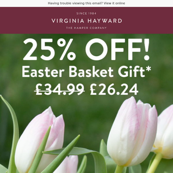 Now 25% Off our Easter Basket