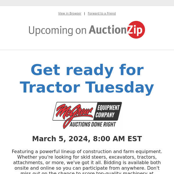 Get ready for Tractor Tuesday