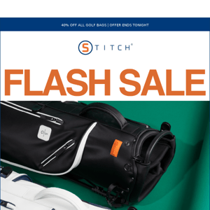 40% Off All Golf Bags | Flash Sale Extended