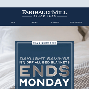 ENDS MONDAY!  Daylight Savings Sale Event