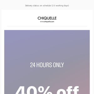 LARGEST 24-HOURS OFFER: 40% off everything..🔥