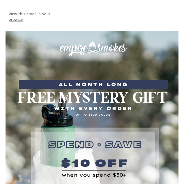 Free Mystery Water Pipe With Every Order!🔥