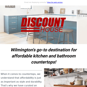 Discover the Most Affordable Kitchen and Bathroom Countertops in Wilmington!