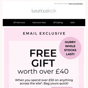 A Treat For You! FREE Gift worth over £40