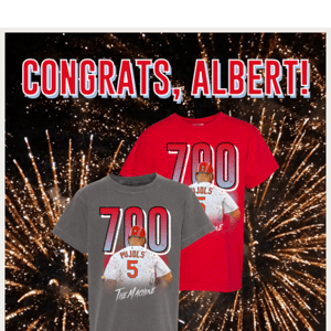 💥 Be the first to get your Albert Pujols "700 TEE", Available NOW!