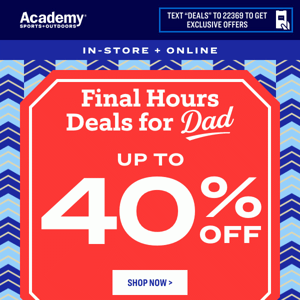 ⌛️FINAL HOURS | Up to 40% Off Great Dad’s Day Gifts