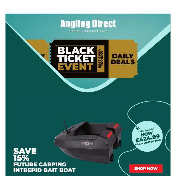 ⚫ Save 15% On Future Carping Bait Boats + Up To 50% Off AD Exclusives ⚫ -  Angling Direct