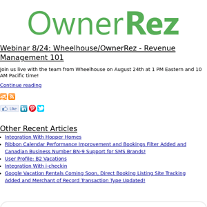 The OwnerRez Blog - Webinar 8/24: Wheelhouse/OwnerRez - Revenue Management 101