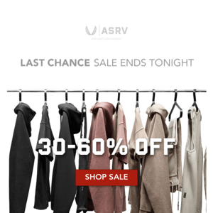 Last Chance... Up to 60% Off // Sale Ends Tonight