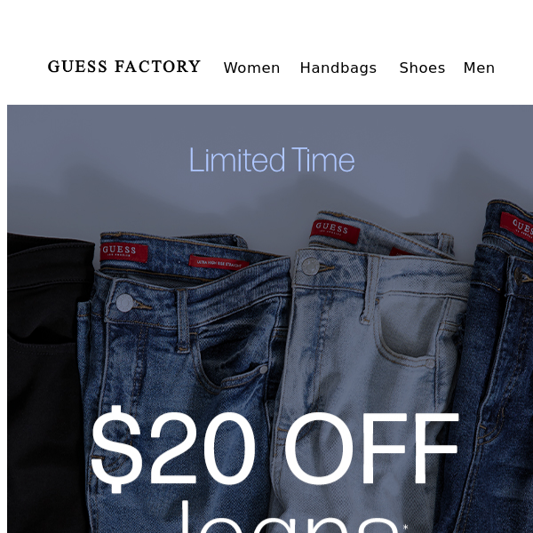 Big Deal: $20 Off Jeans