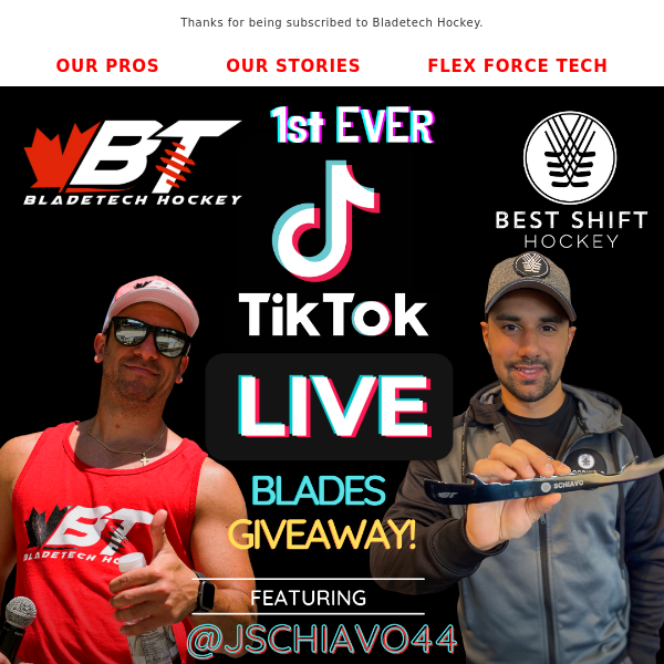 1st Ever TIKTOK LIVE for Free Bladetech Blades!