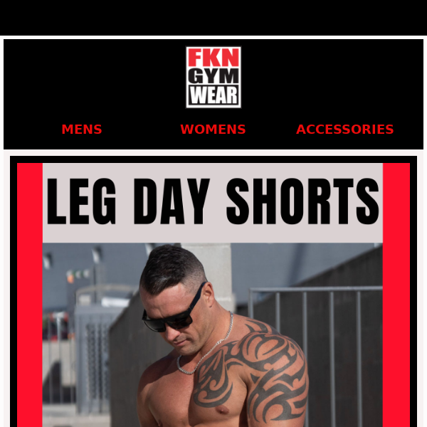 LEG DAY SHORTS FOR YOUR NEXT SESH 💥