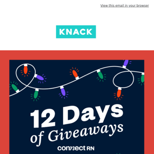 connectRN x Knack - 12 days of gifts