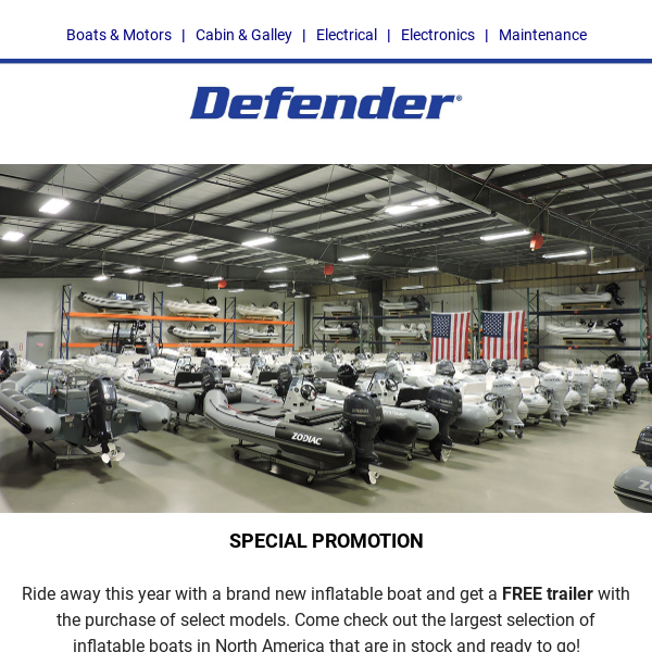 FREE Trailer with select boat purchases!