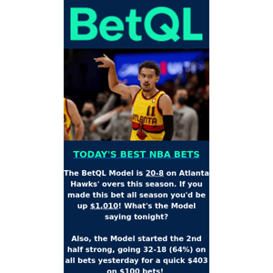 Today's NBA Best Bets