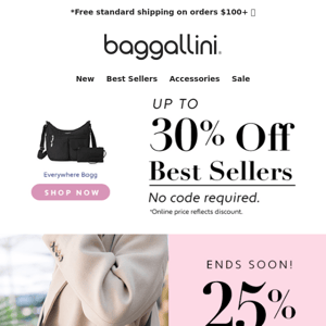 Ends Soon ➡️ 25% off Crossbody Baggs + up to 30% off Best Sellers