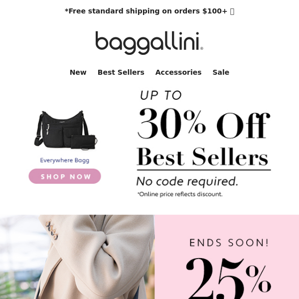 Ends Soon ➡️ 25% off Crossbody Baggs + up to 30% off Best Sellers