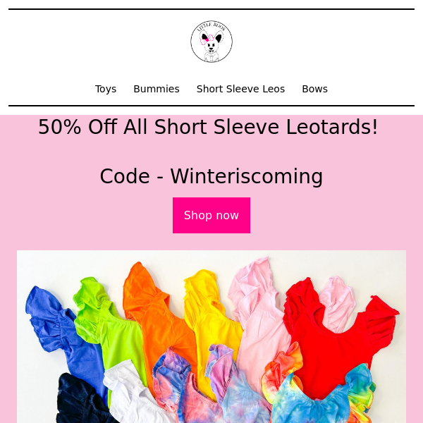 Short Sleeve Leos 50% Off!!!