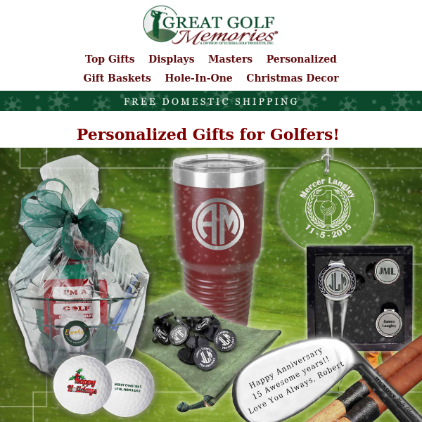 Choose a Personalized Golf Gift for Your Favorite Golfer This Year!