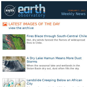 What's New at the Earth Observatory, Week of February 7, 2023