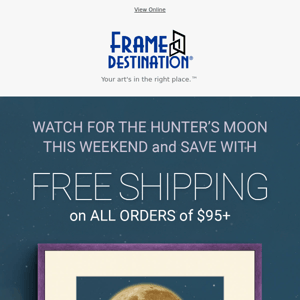 FINAL HOURS! The Hunter's Moon Sale - FREE SHIPPING!