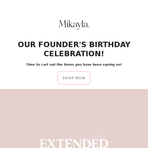 Celebrate our Founder's Birthday with us 🎉