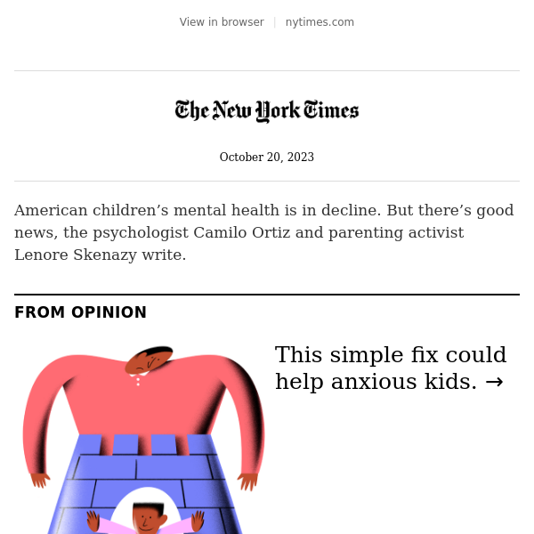 Opinion  Helping Anxious Kids Might Be Easy - The New York Times