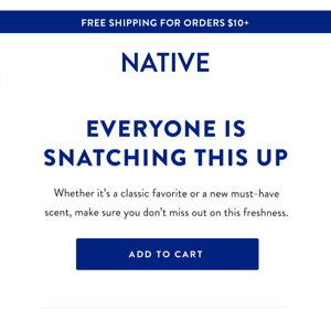 [Reminder] Don’t miss out, Native