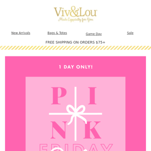 Celebrate Pink Friday, It's a Sitewide Sale!