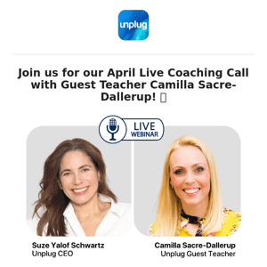 Join our Live Coaching Call with Camilla Sacre-Dallerup on April 5!