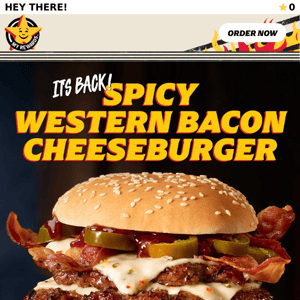 Grab the New Spicy Western Cheeseburger