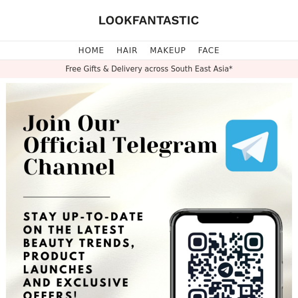 Join our Offical Telegram and stay up-to-date 💝