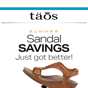 New Markdowns! Summer Sandal Clearance! 😎