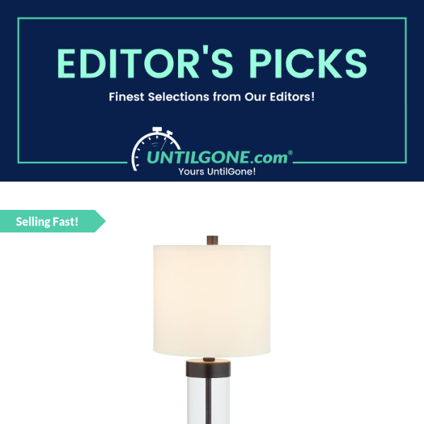 Editor's Picks - 83% OFF Stone & Beam® Glass Column Table Lamp