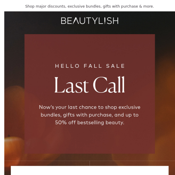 Hello Fall sale ends soon 🥲