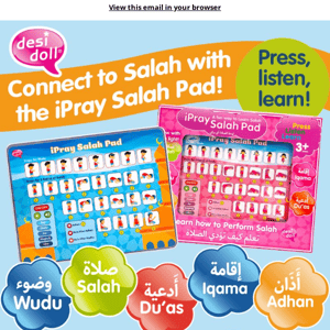 Connect to Salah with your children!