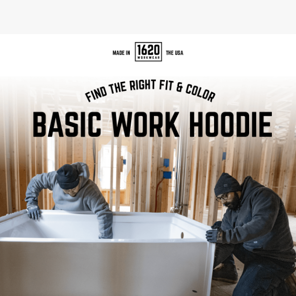 Don't Miss Our Basic Work Hoodie Restock