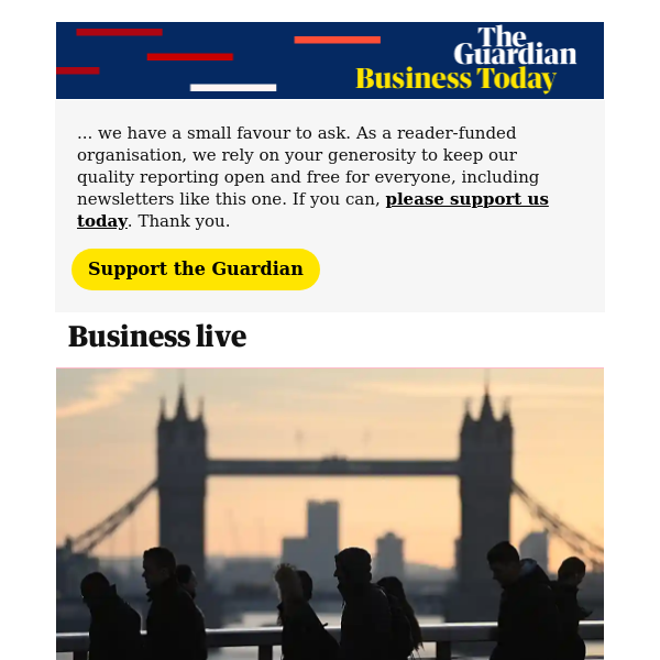 Business Today: Strikes drag UK economic growth to a standstill as Jeremy Hunt vows to beat IMF forecasts